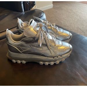 Size 8.5 Cardi B/ Reebok Silver/ New with tags!